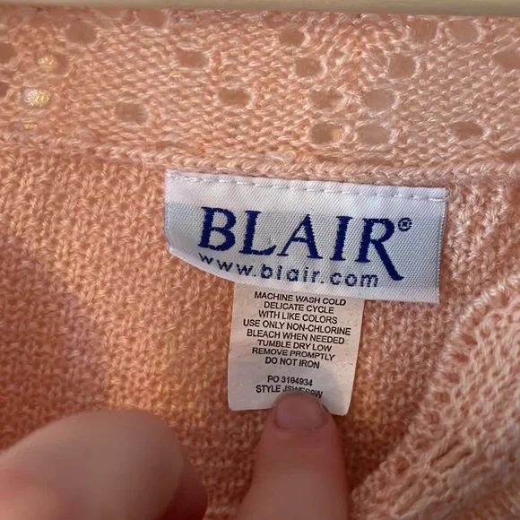 Vintage short sleeve knit top - Picture 3 of 3